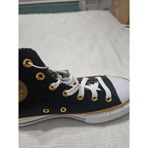 Converse A08860C Chuck Taylor All Star Lift Navy Gold Women Sneaker Size 7 - Picture 4 of 10